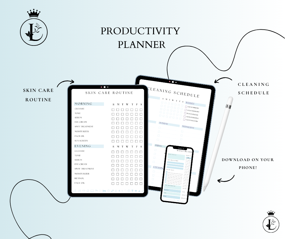 Productivity Planner, Goodnotes, iPad Planner, Printables 2025 2026 2027+